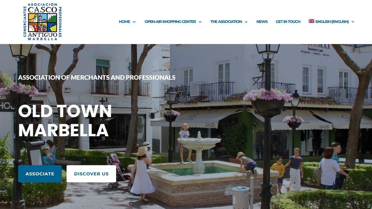 Web de los comerciantes del Casco Antiguo de Marbella.