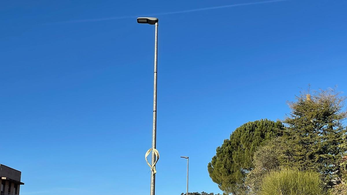 Fanals en un dels carrers de Jorba