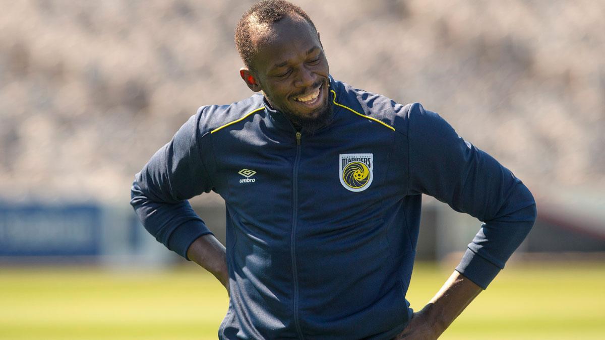 Usain Bolt ya entrena con el Central Coast Mariners en su nueva etapa como futbolista.