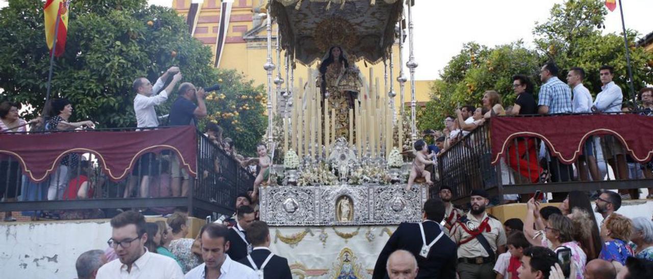 Procesión de la Virgen del Carmen, en julio del 2019.