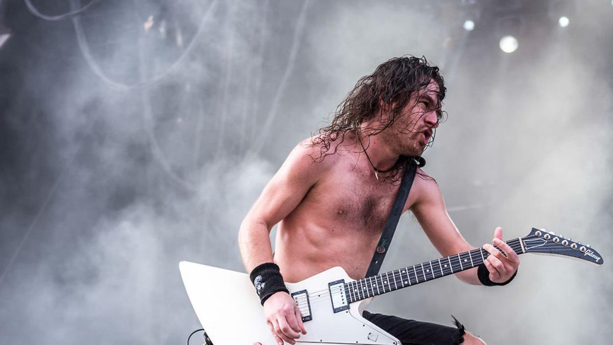 los «Airbourne», en una actuación