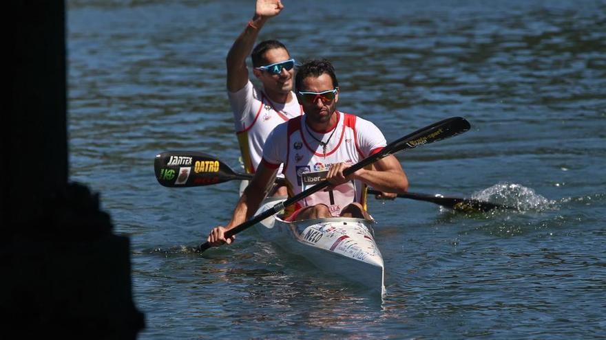 Bouzan y Fiuza en el último Descenso del Sella