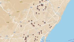 Mapa de Barcelona creat per ’Ciutat Compartida’.