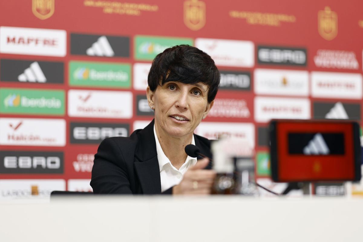 Sonia Bermúdez, seleccionadora española, en rueda de prensa