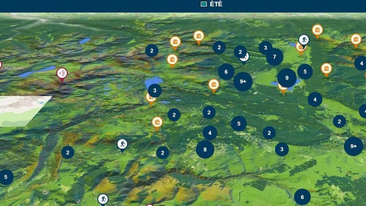 El mapa interactiu des d'on es pot planificar les visites