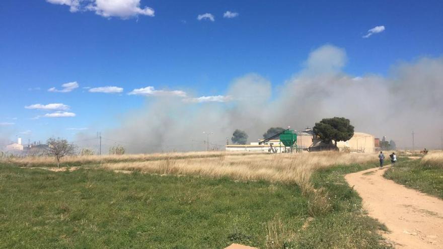 Declarado un incendio en el barranc de Torrent