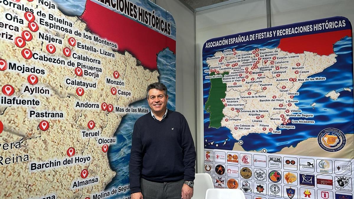 El alcalde de Olocau,  Antonio Ropero, en Fitur 2026.