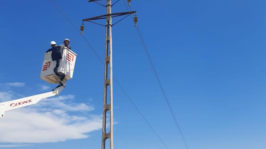 Iberdrola renueva la línea eléctrica de la Sierra de Salinas para proteger a las aves
