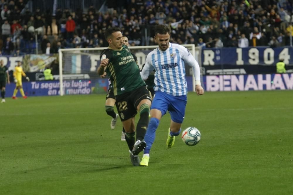 Partido del Málaga CF y la Ponferradina en La Rosaleda.