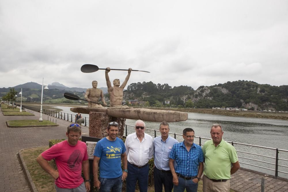 Reunión de algunos de los ganadores absolutos del Descenso Internacional del Sella en Ribadesella