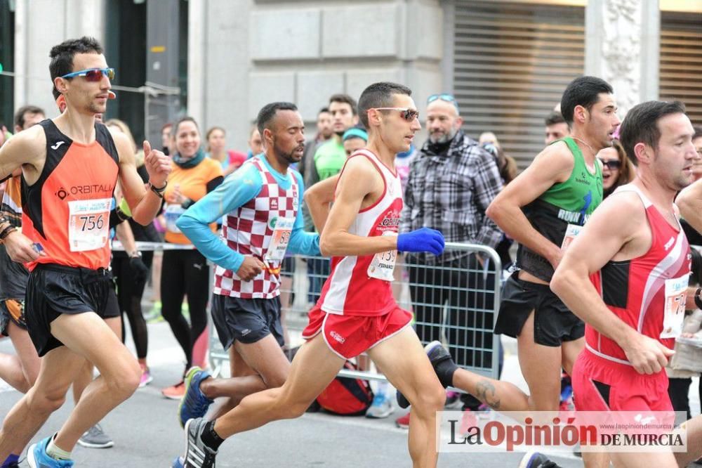 Murcia Maratón y 10 k. Paso por la Gran Vía