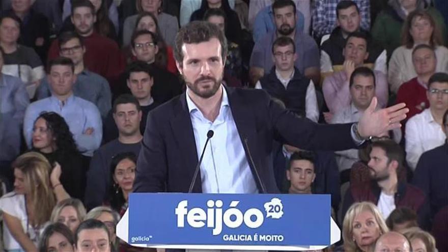 Casado acusa a Sánchez de atacar a Feijóo para imponer una España "desigual"