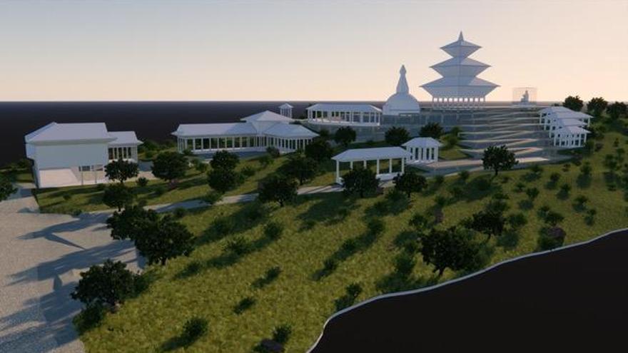 El templo budista abrirá de modo provisional antes de final de año