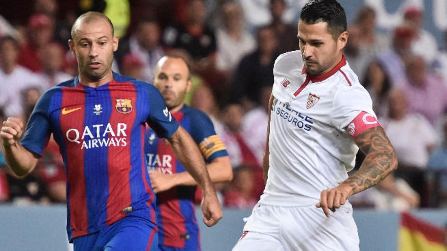 Vitolo se cita con la  UD como uno de los capitanes del Sevilla