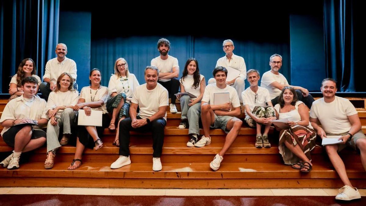 Ensayo de la lectura dramatizada dirigida por Francesc Sanguino e interpretada por El Club de la Serpiente.