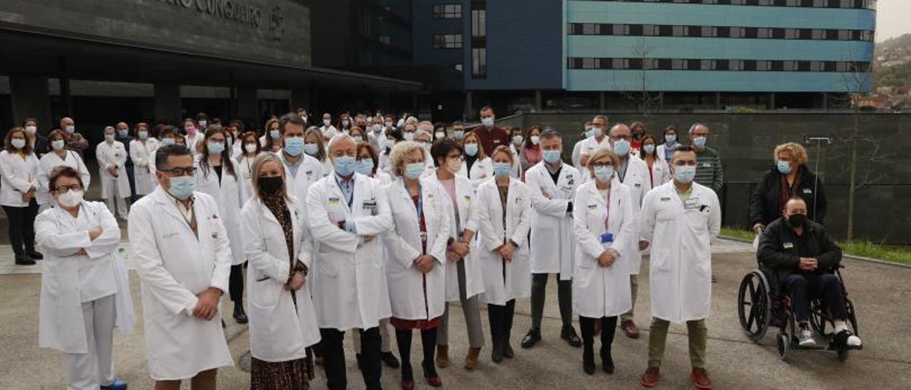 Concentración en el Cunqueiro contra los bombardeos de hospitales.