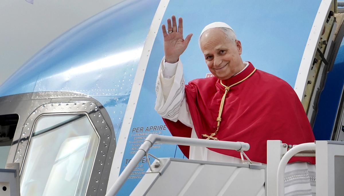 Madrid. 06.06.2026. Llegada del Papa León XIV al aeropuerto de Barajas