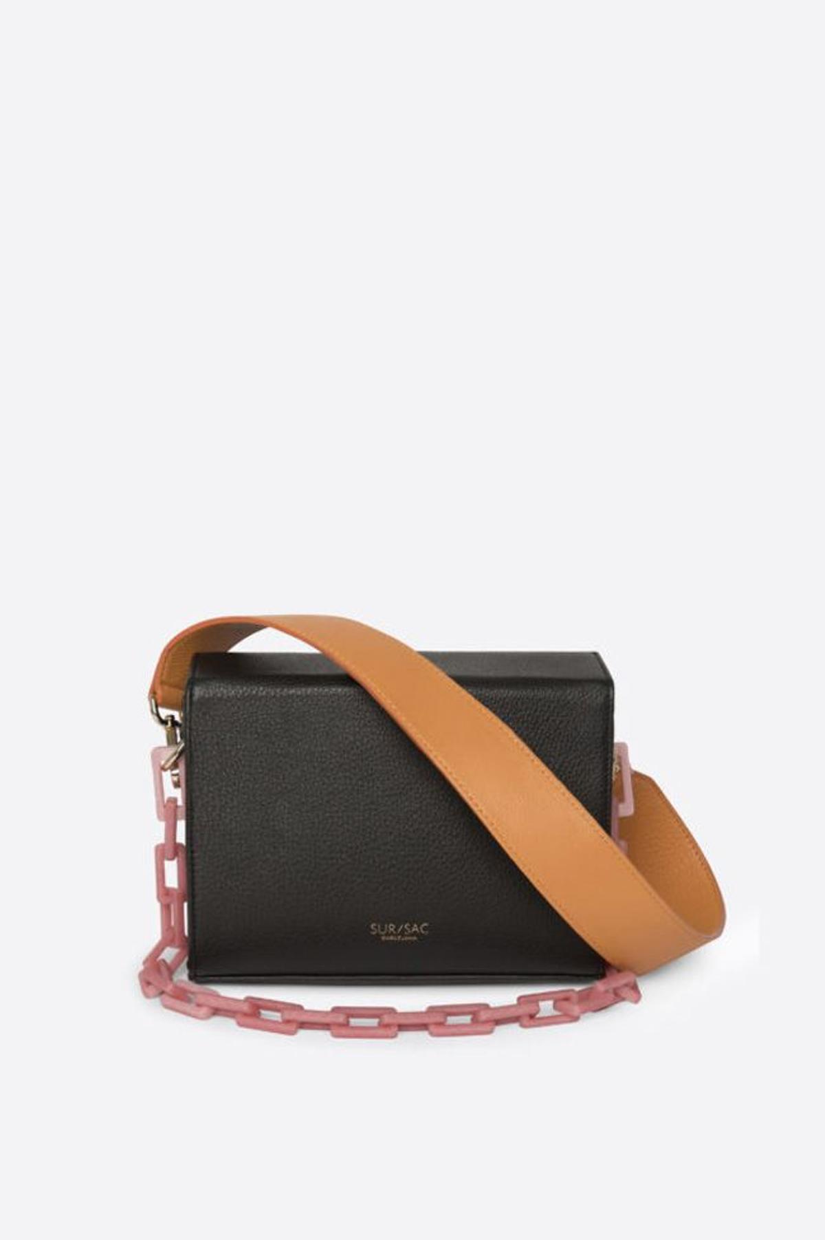 Bolso de piel con asa extraíble, de Sur/Sac