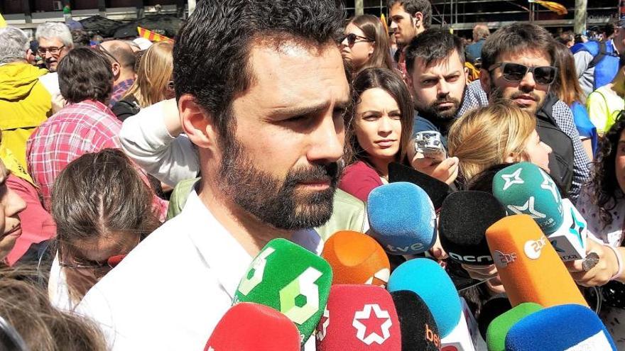 El president del Parlament Roger Torrent, un dels assistents.