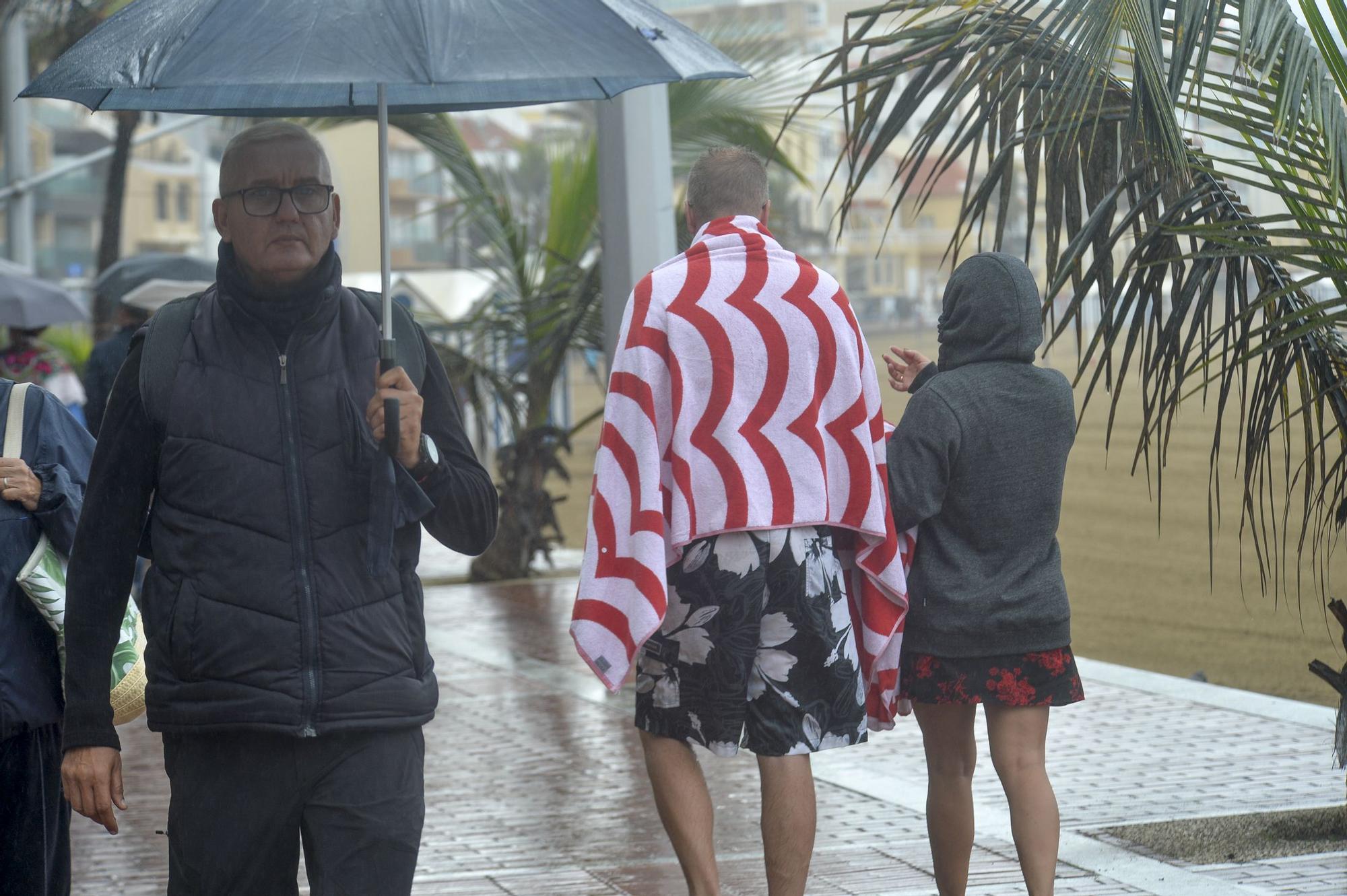 Jornada de frío y viento en Gran Canaria