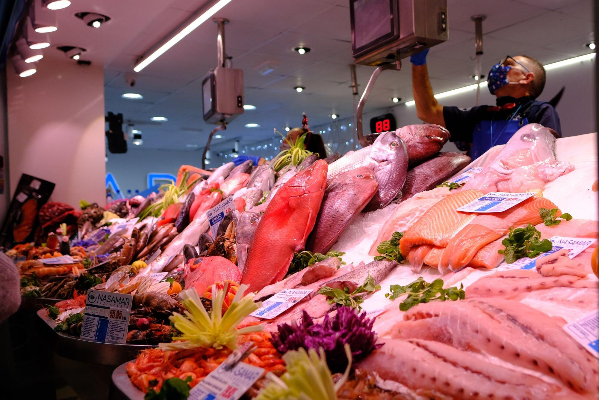 Compras para la cena de Nochebuena en el Mercado Central de Las Palmas de Gran Canaria