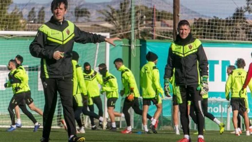 Pacheta, ayer, durante el entrenamiento realizado por el equipo en el anexo.