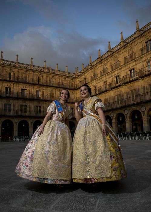 El viaje de la fallera mayor y la corte a Salamanca para el Extra de Fallas de Levante-EMV