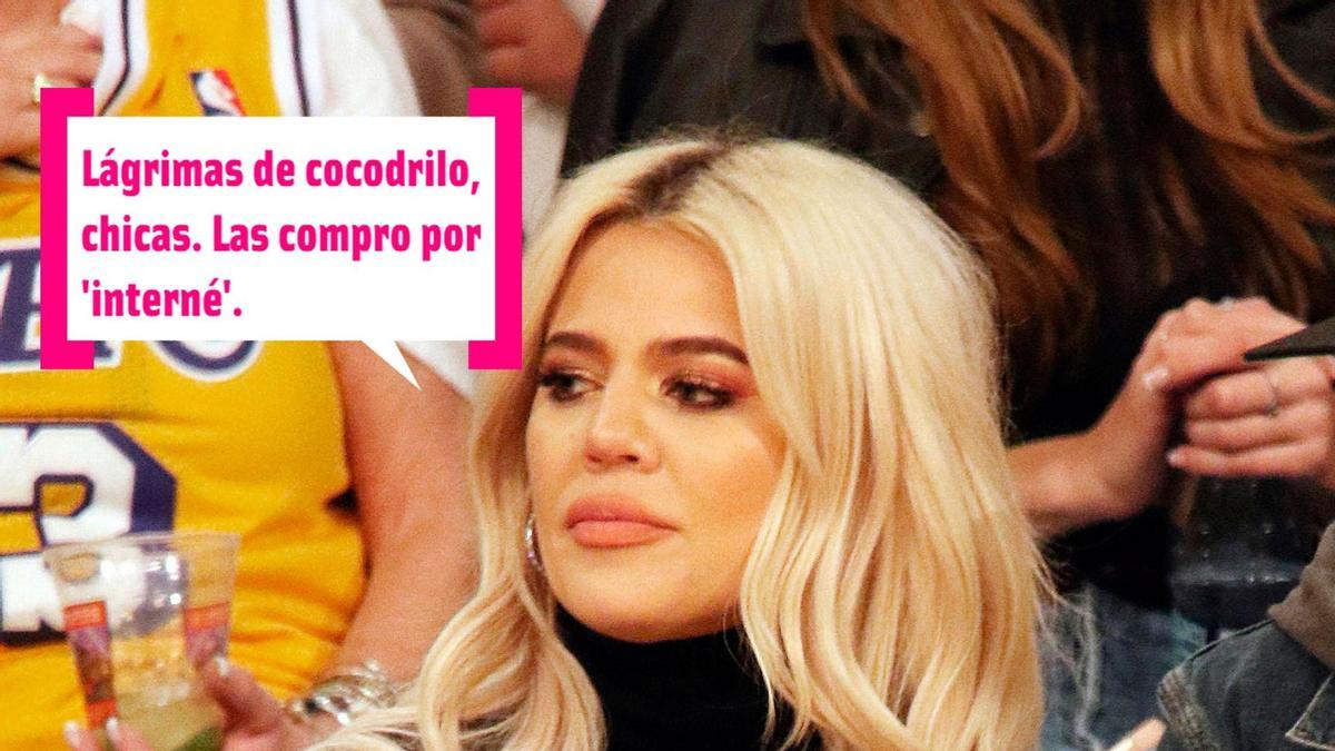 Khloé Kardadshian 'sufriendo' un montón.