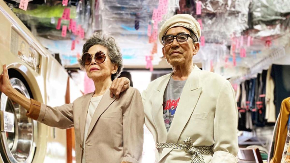 Estos abuelos de  Taiwan crean looks increíbles con la ropa que la gente olvida en la lavandería