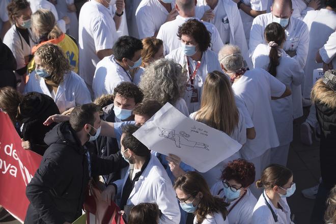 Huelga de médicos en Manresa.