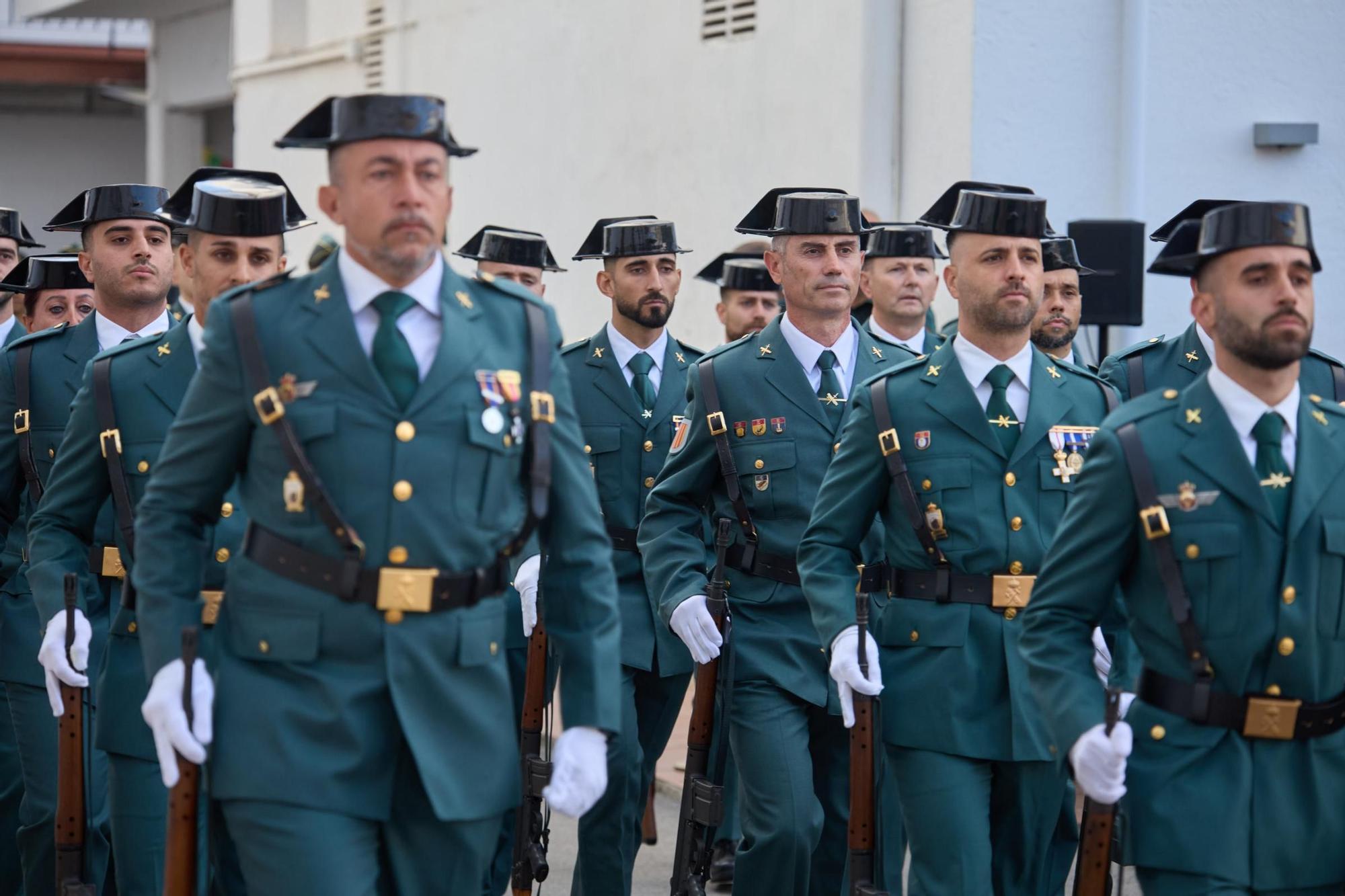 Imatges de la Guàrdia Civil celebrant la seva patrona a Girona