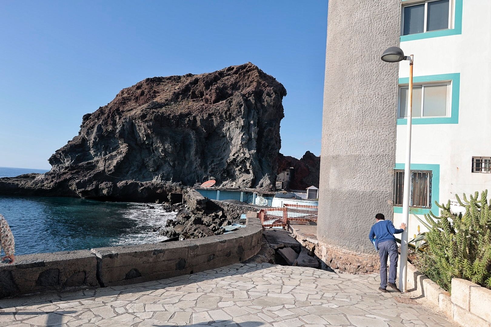 Visita de Pedro Martín a Los Roques de Fasnia