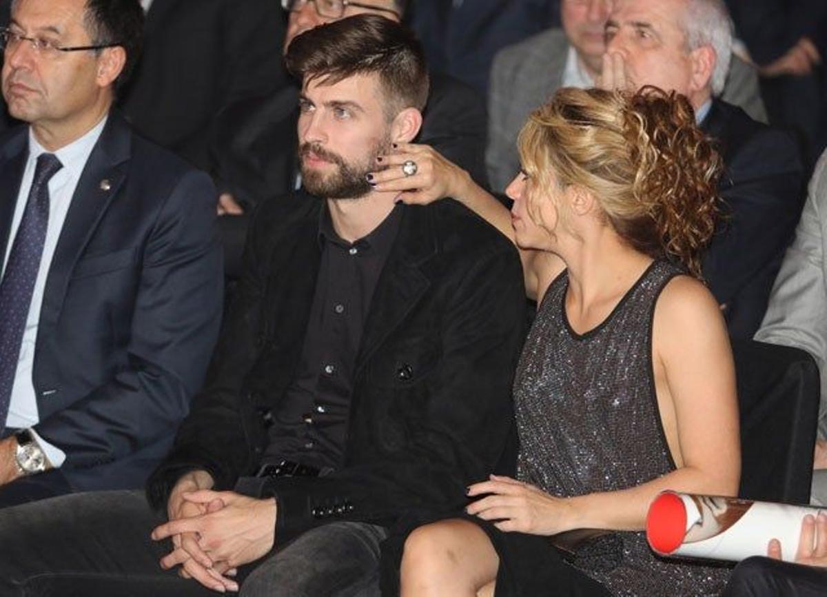 Shakira y Piqué, cariñosos en la 'Festa de l'esport catalá'