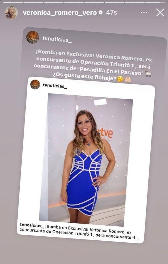 Verónica Romero confirma, por error, su participación en 'Pesadilla en El Paraíso'
