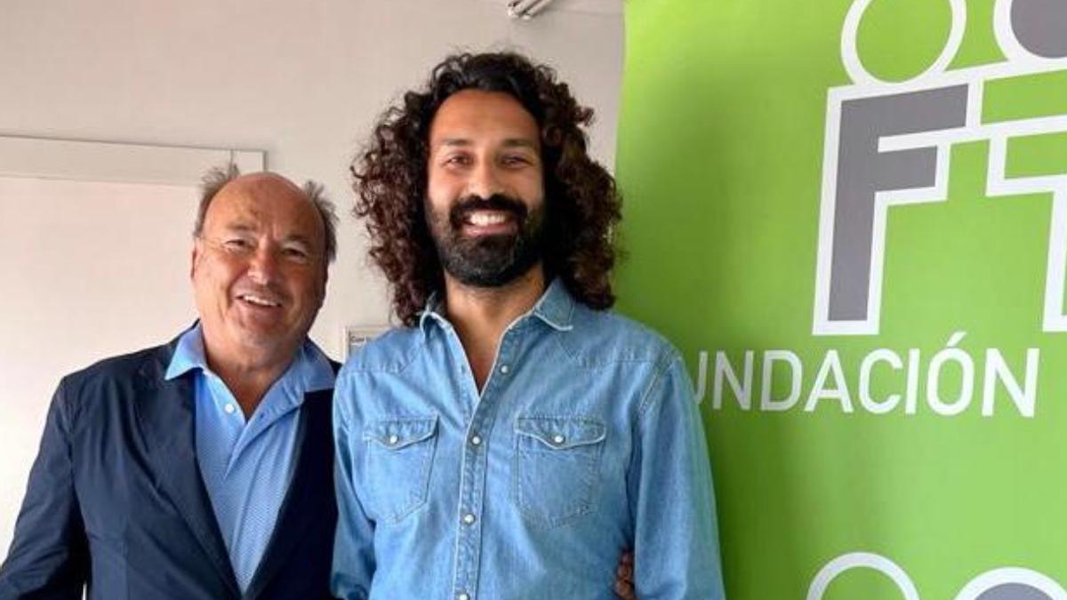 Fran Ramírez, derecha, junto con Juancho Sánchez, fundador de la Fundación Forja.