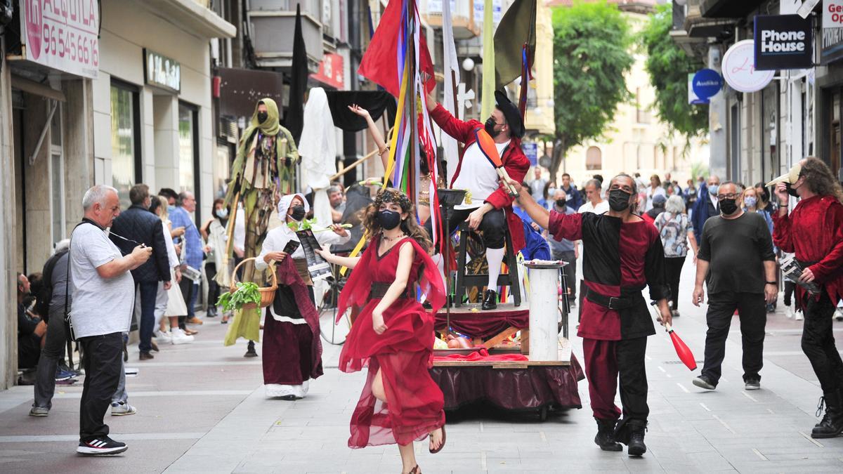 Espectáculo inaugural del Festival Medieval.