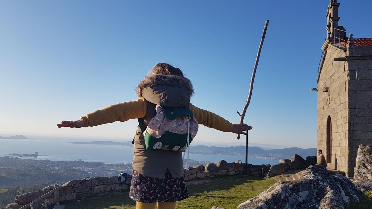 Vista de la ría de Vigo desde el Monte Alba.