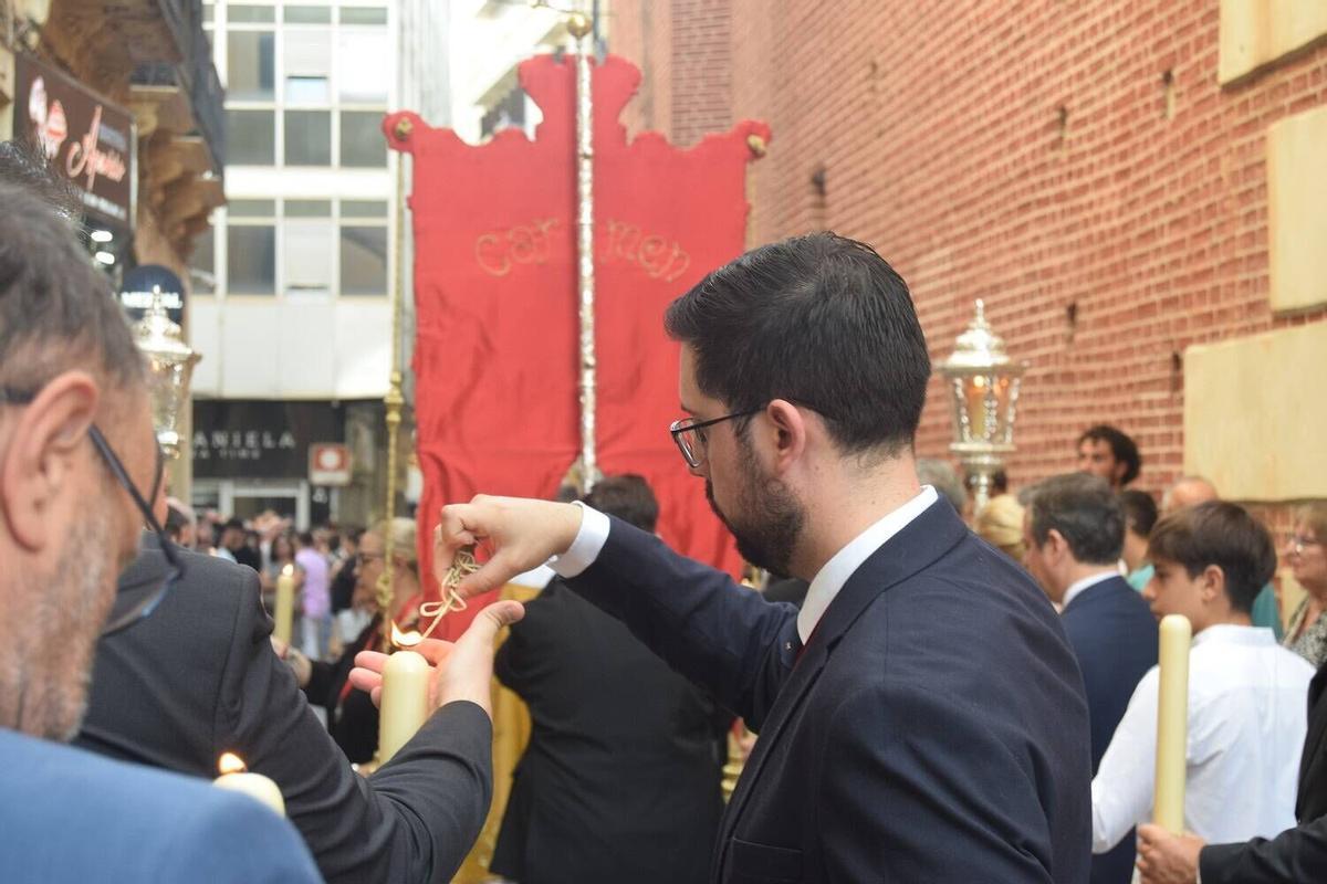 Procesión de la Virgen de los Remedios por el Centro de Málaga