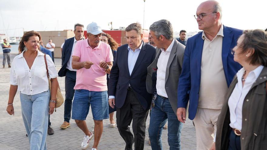 Visita a La Graciosa del ministro de Agricultura, Pesca y Alimentación, Luis Planas
