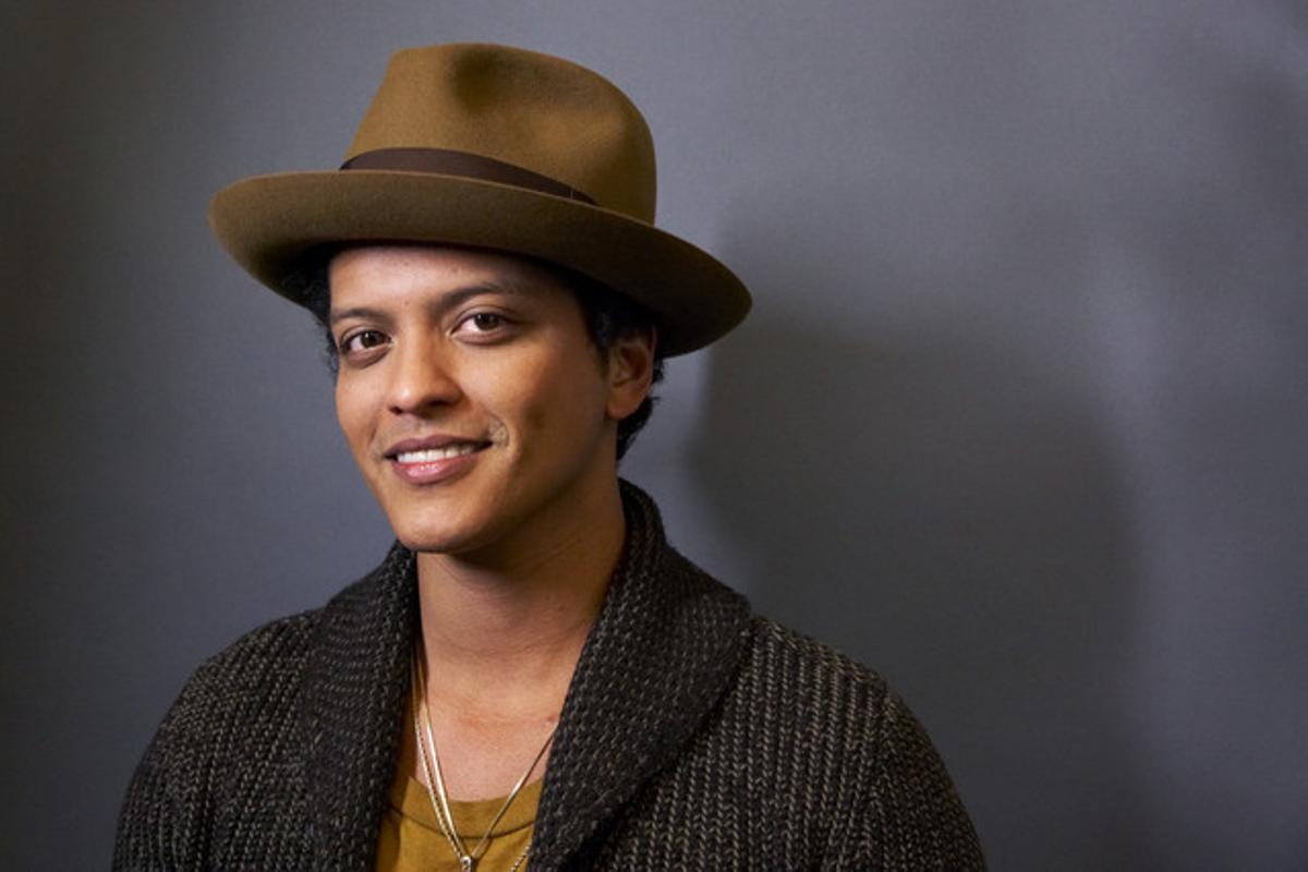 5. El cantant Bruno Mars.