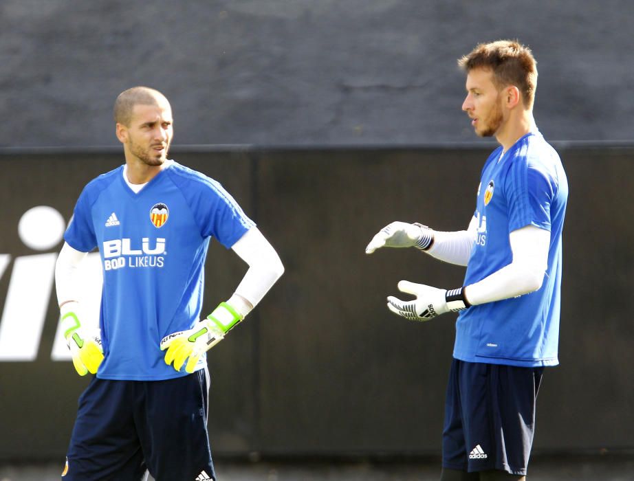 El primer entrenamiento de Neto