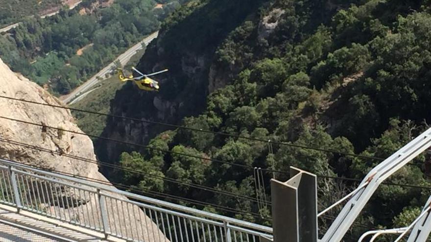 Rescaten el cadàver d&#039;un home precipitat a Montserrat