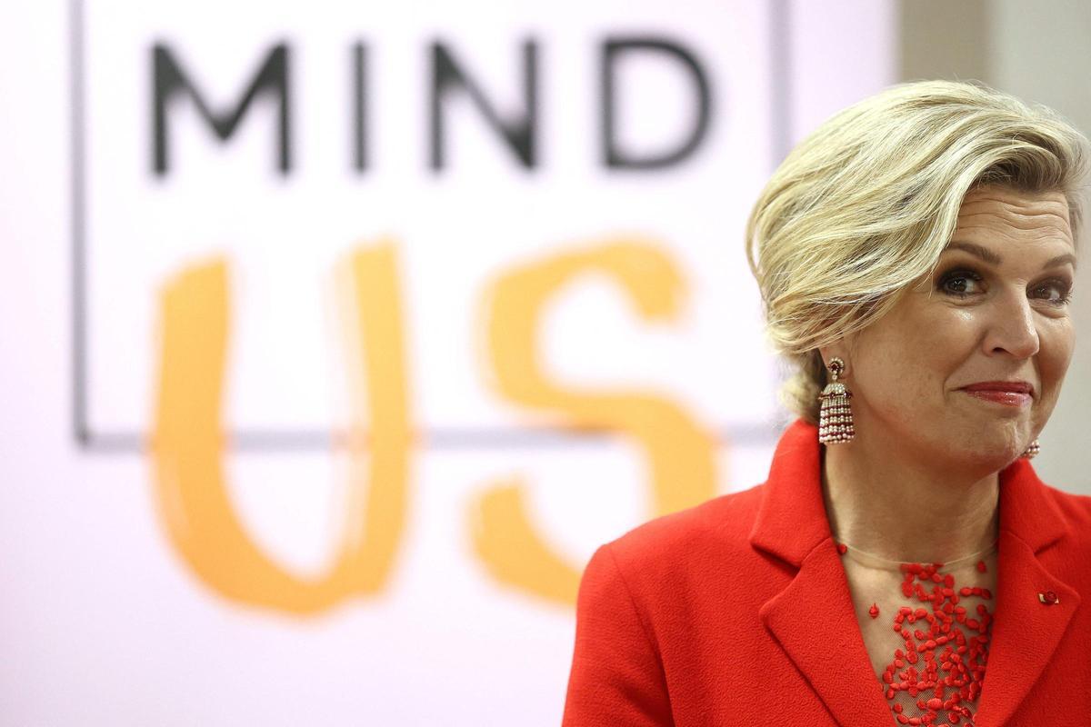 Máxima de Holanda y Brigitte Macron, juntas en un acto por la salud mental