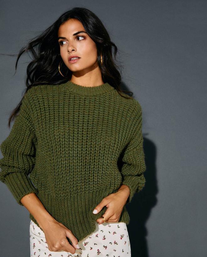 Jersey 'cropped' verde de Slowlove