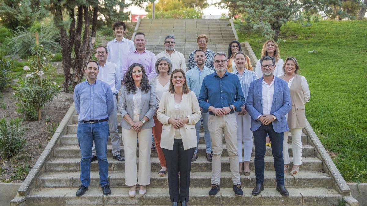 Miembros de la candidatura del PP en Baena.