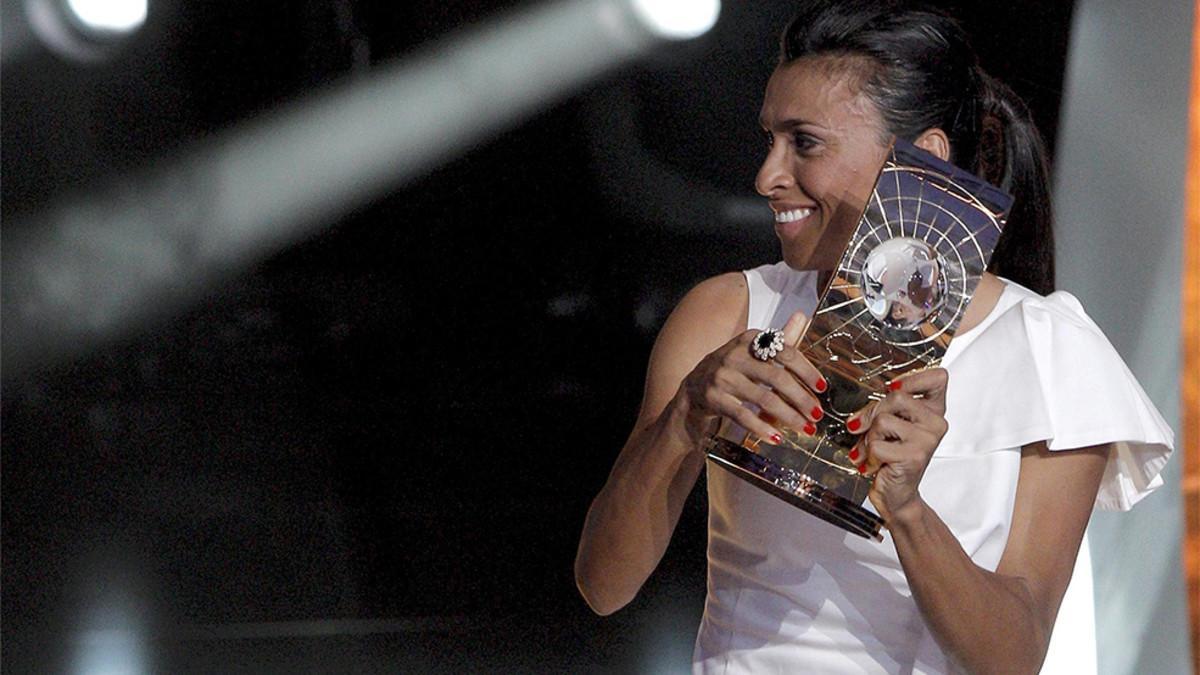 Marta tiene en su palmarés cinco Balones de Oro