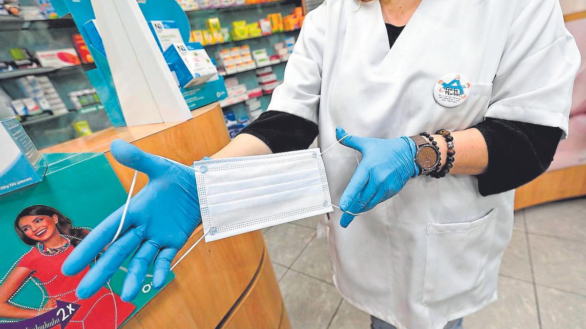 La mascarilla era obligatoria para el personal sanitario.