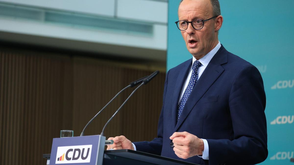 El líder de la CDU, Friederich Merz, ganador de las elecciones alemanas.