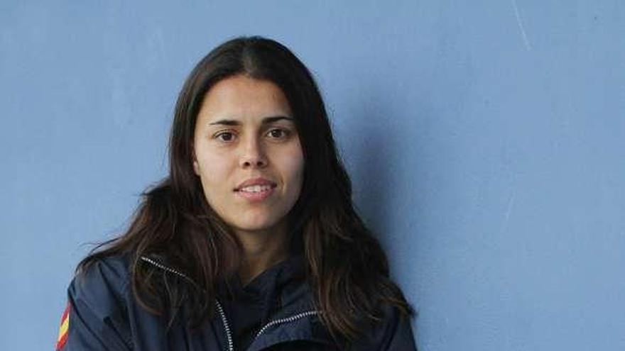 Olalla Piñeiro, la jugadora ourensana. // Iñaki Osorio