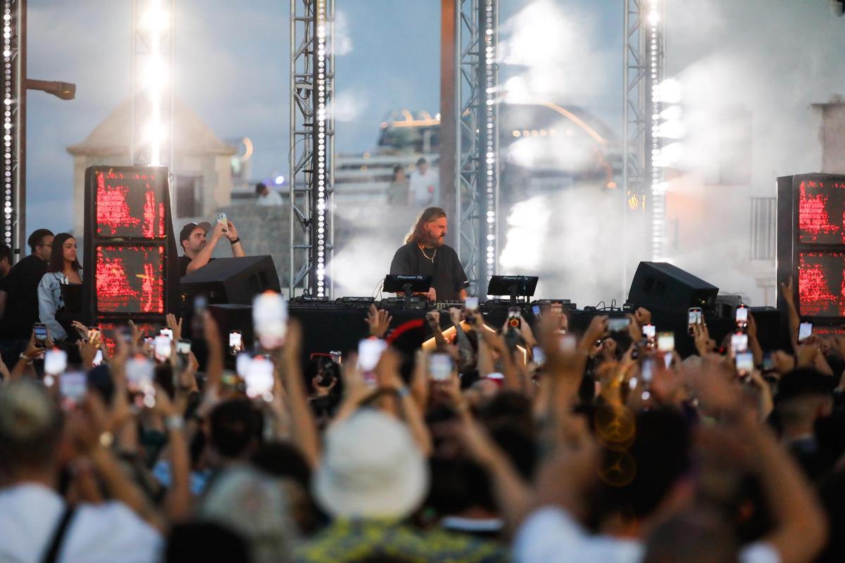 Solomun en el puerto de Ibiza.